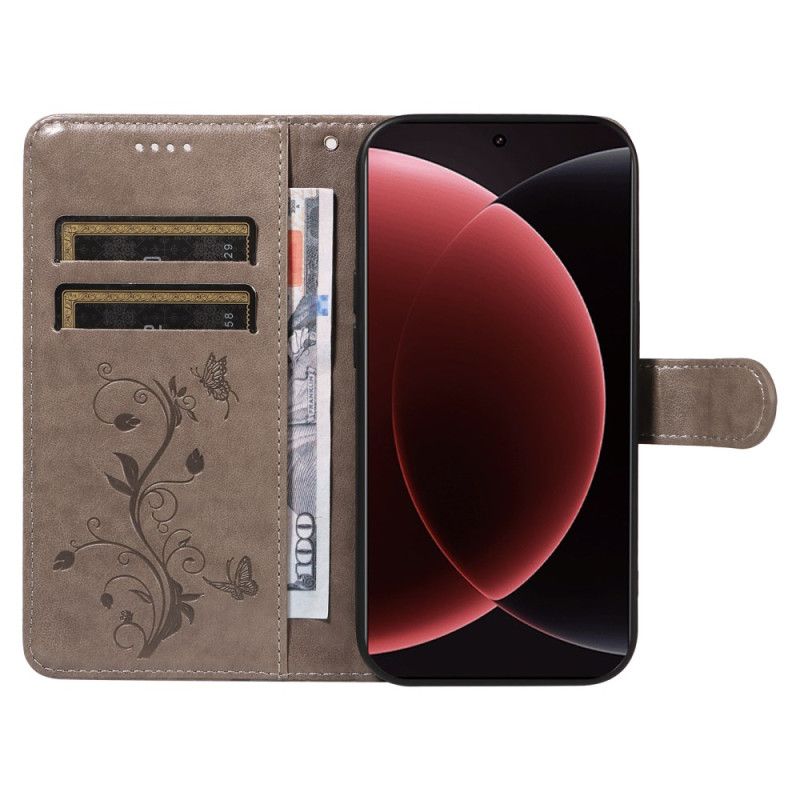 Flip Cover Xiaomi 15 Ultra Blomstermønster