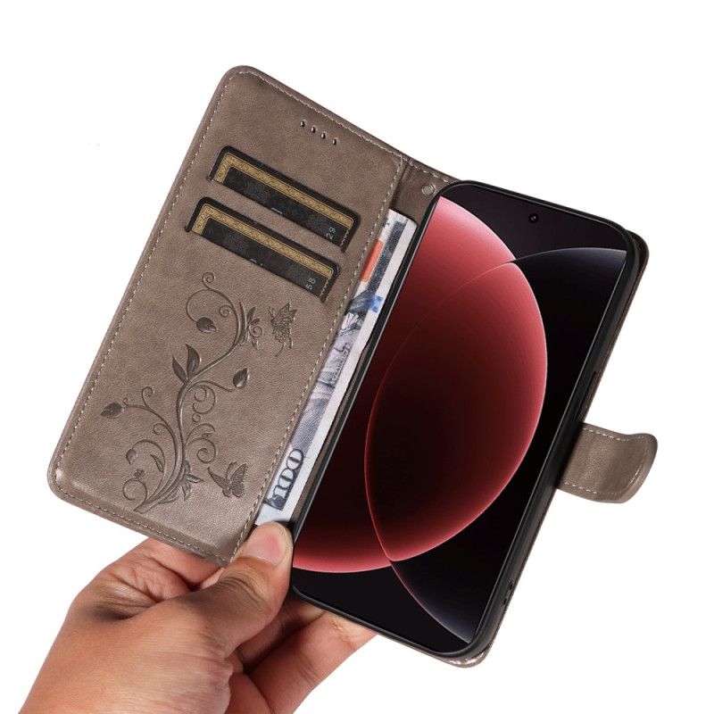 Flip Cover Xiaomi 15 Ultra Blomstermønster