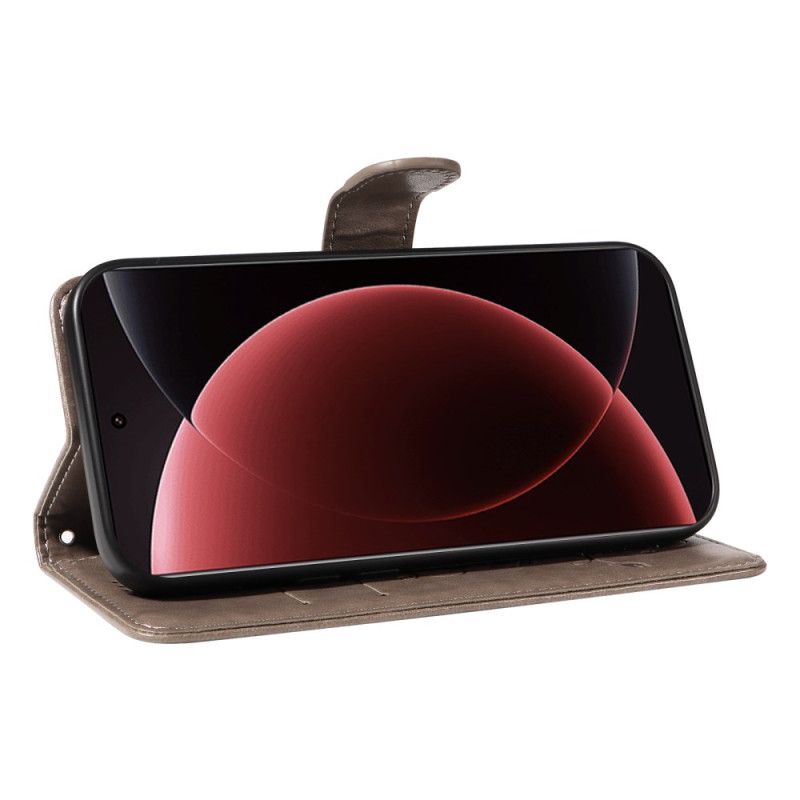 Flip Cover Xiaomi 15 Ultra Blomstermønster