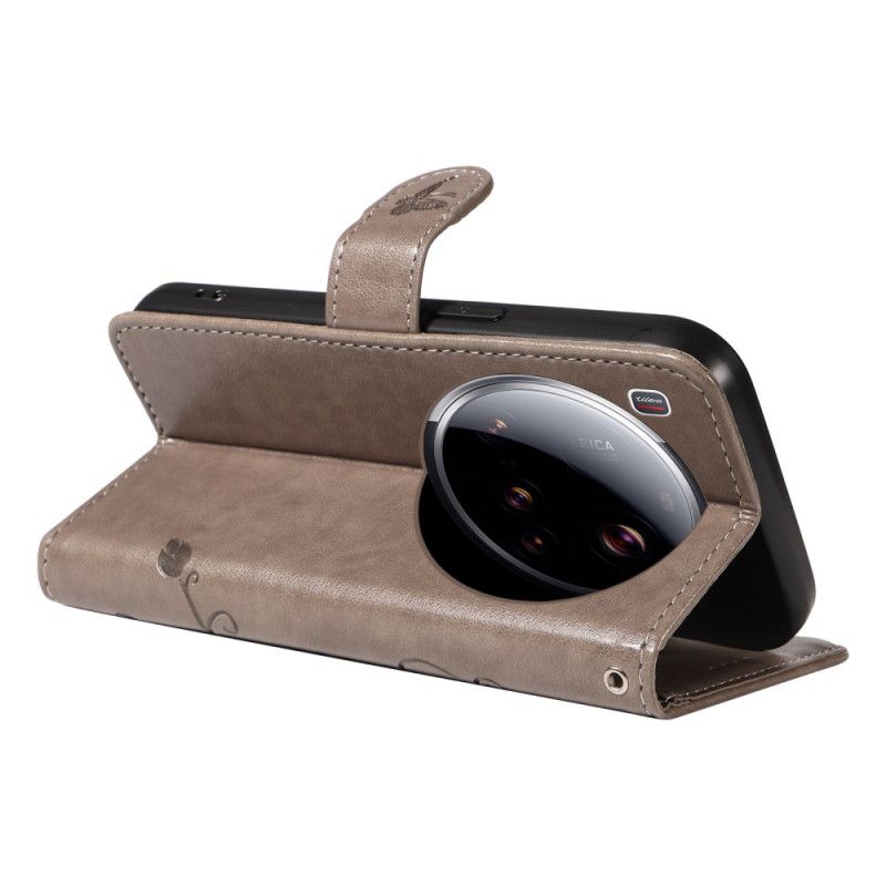 Flip Cover Xiaomi 15 Ultra Blomstermønster