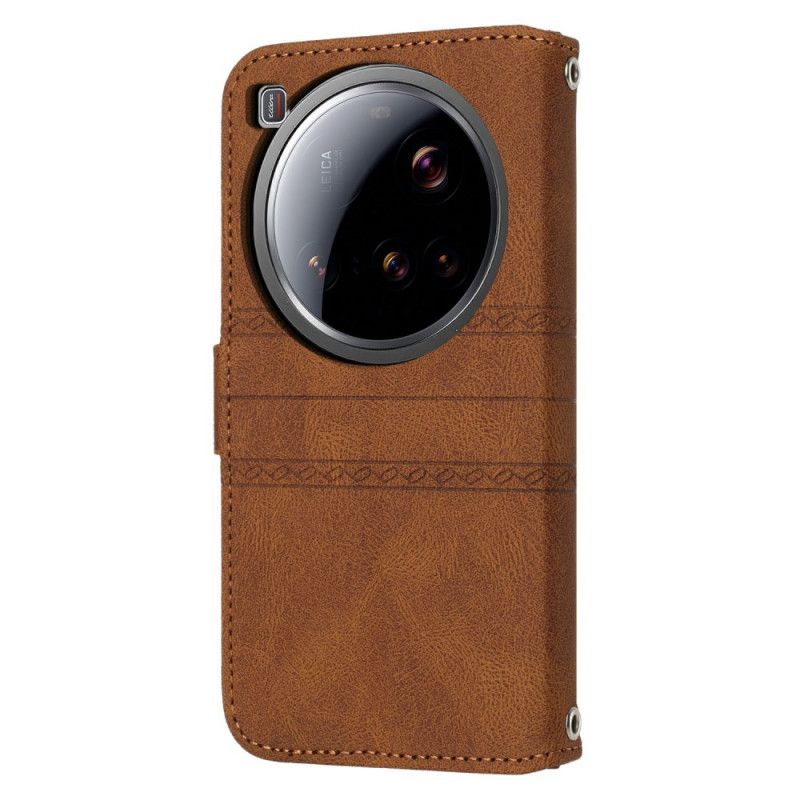 Flip Cover Xiaomi 15 Ultra Dobbelt Frise