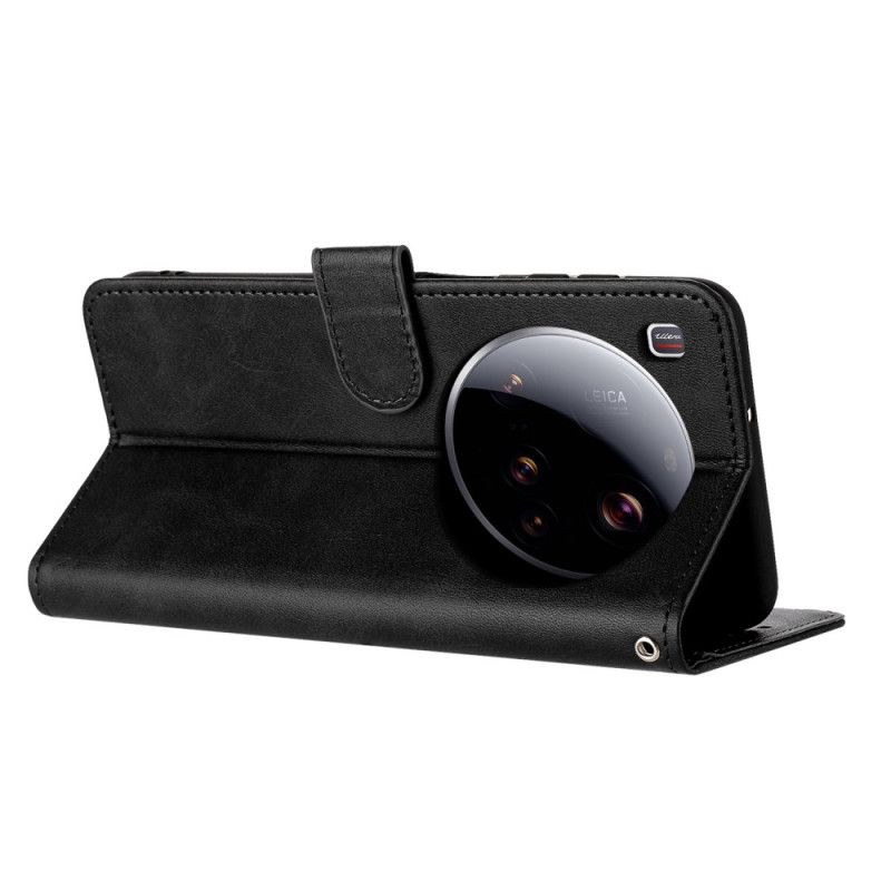 Flip Cover Xiaomi 15 Ultra Læderremeffekt