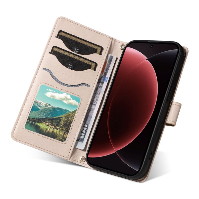 Flip Cover Xiaomi 15 Ultra Polstret Med Rem Og Skulderrem