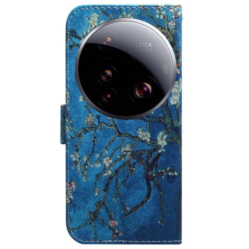 Læder Cover Xiaomi 15 Ultra Abrikosblomster