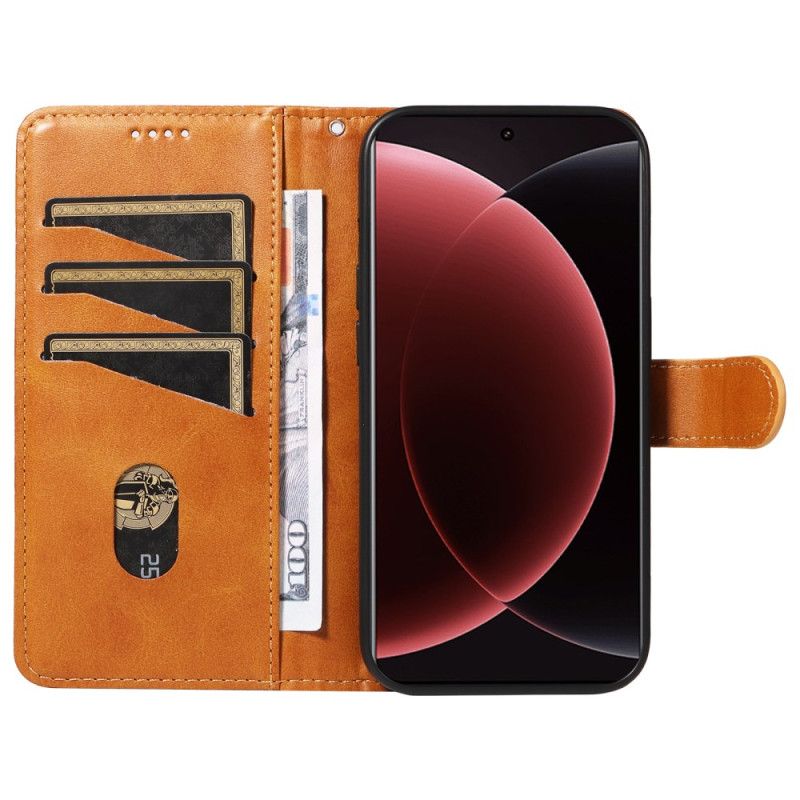 Læder Cover Xiaomi 15 Ultra Linjer