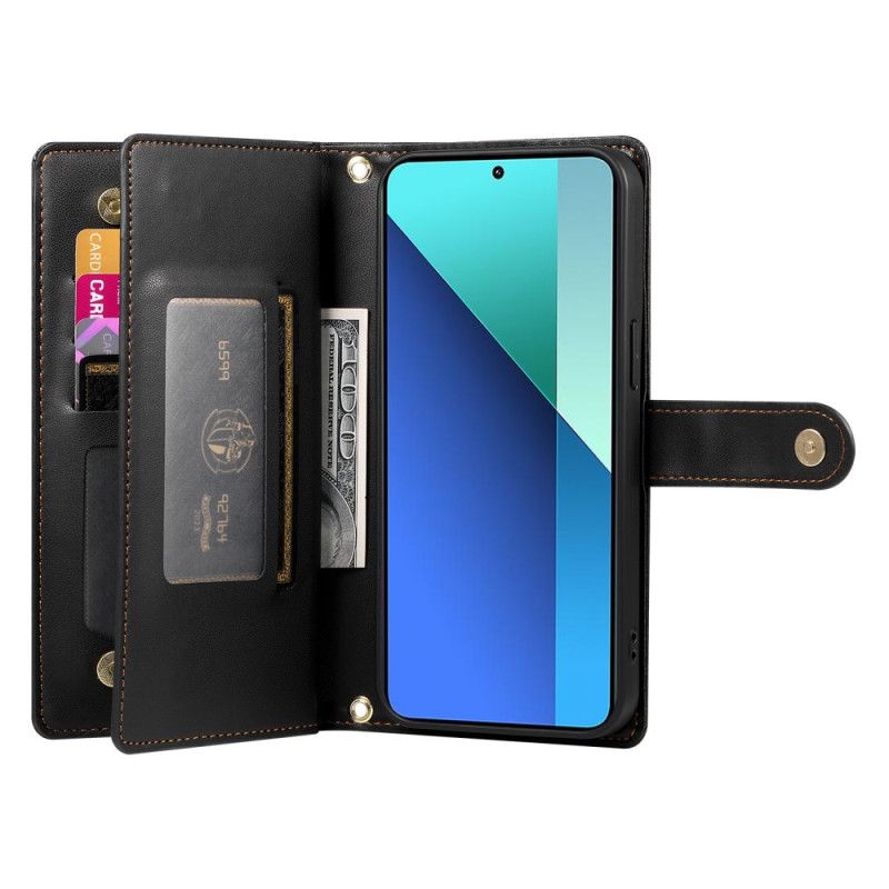 Læder Cover Xiaomi 15 Ultra Telefon Etui Pung Med Rem Og Skulderrem