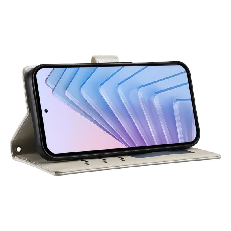 Læder Cover Xiaomi 15 Ultra Telefon Etui Quiltet Med Rem Og Skulderrem