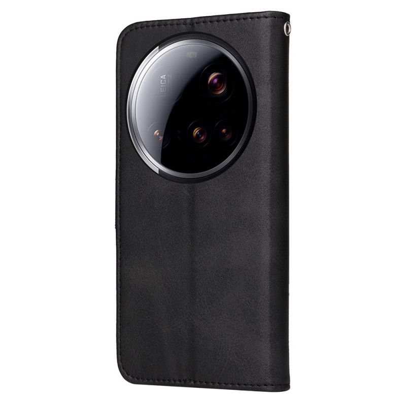 Læder Cover Xiaomi 15 Ultra Telefon Etui Tekstureret Kunstlæder