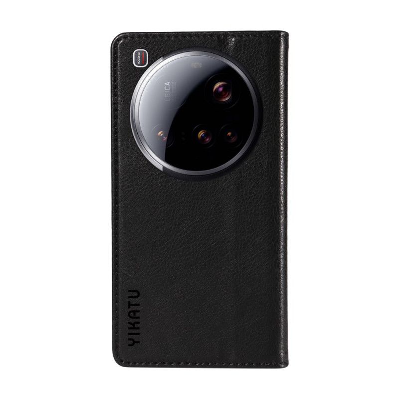 Læder Cover Xiaomi 15 Ultra Yikatu Litchi Imiteret Læder