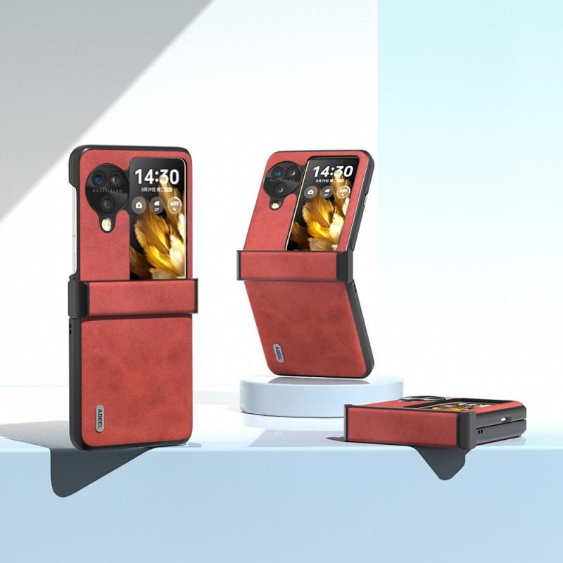 Cover Oppo Find N3 Flip Telefon Etui Abeel Lædereffekt