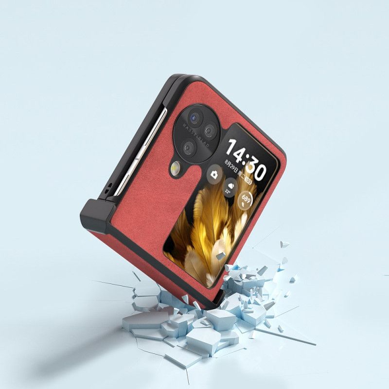 Cover Oppo Find N3 Flip Telefon Etui Abeel Lædereffekt