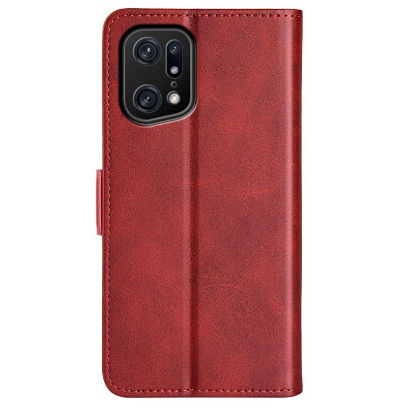 Case Oppo Find X5 Pro Original Punge Mat Imiteret Lædercover