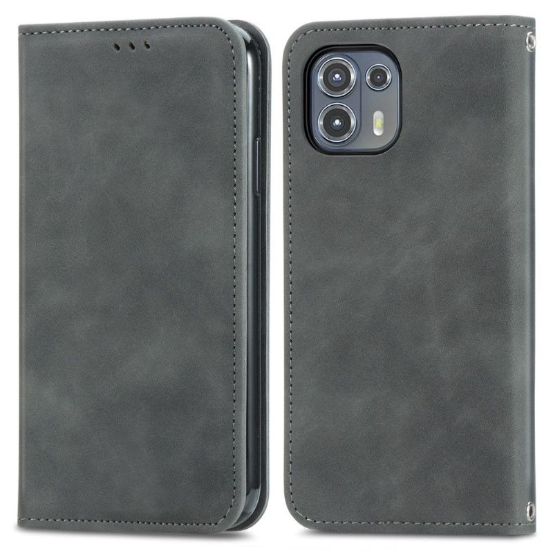 Flip Cover Motorola Edge 20 Lite Hemming Business Retro
