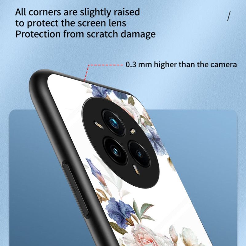 Cover Realme 14 Pro Plus 5g Blomsterprint I Hærdet Glas