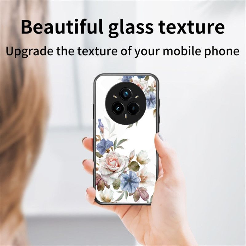 Cover Realme 14 Pro Plus 5g Blomsterprint I Hærdet Glas