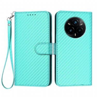 Flip Cover Til Realme 14 Pro Plus 5g Kulfiber Rem