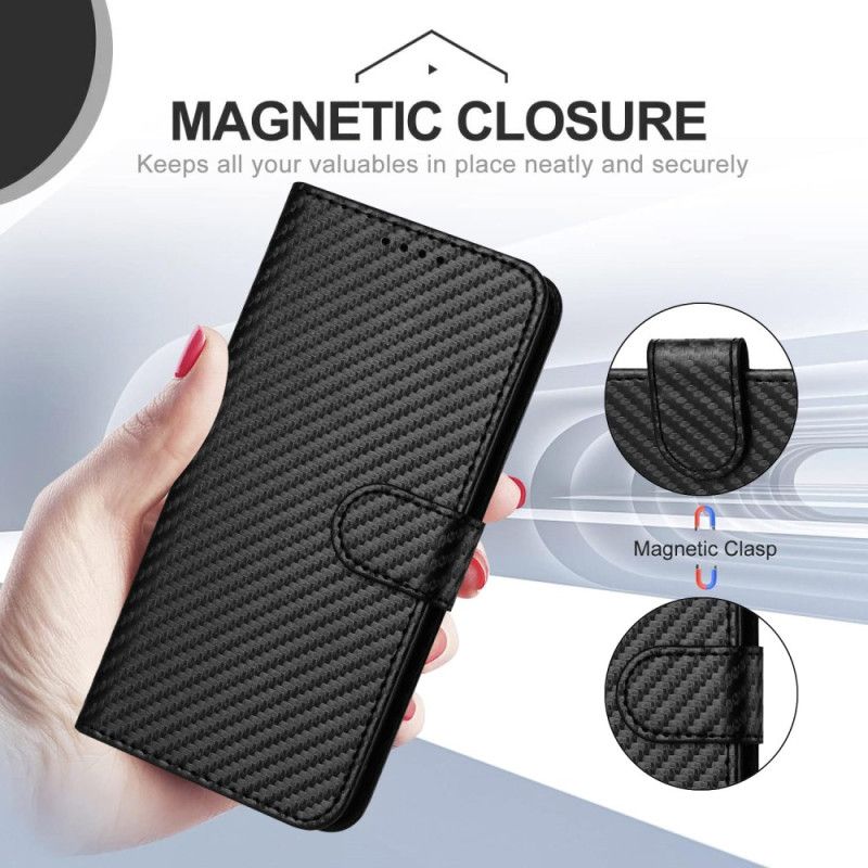 Flip Cover Til Realme 14 Pro Plus 5g Kulfiber Rem