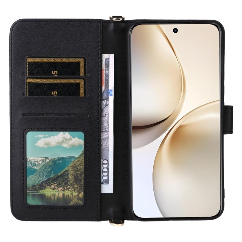 Flip Cover Til Realme 14 Pro Plus 5g Premium Med Skulderrem Og Rem