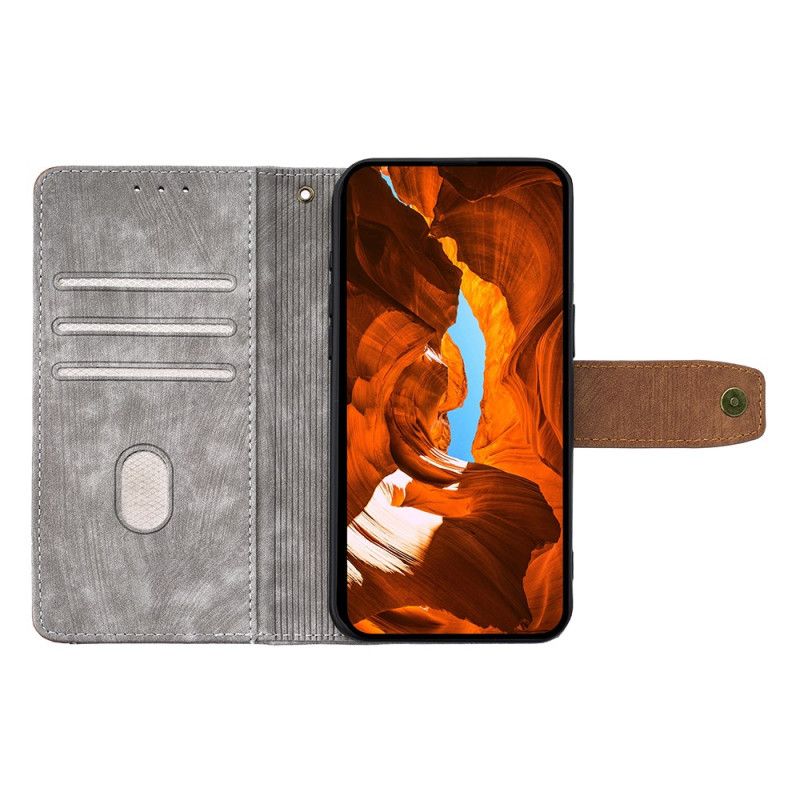 Flip Cover Til Realme 14 Pro Plus 5g Rfid-blokering I Vintage Design