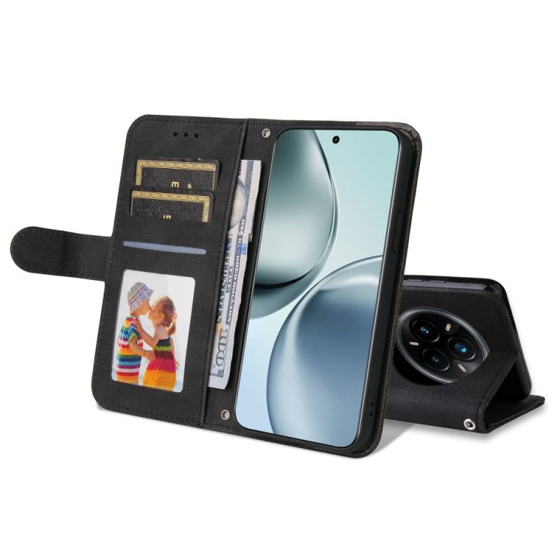 Flip Cover Til Realme 14 Pro Plus 5g Vintage-effekt Med Nitte