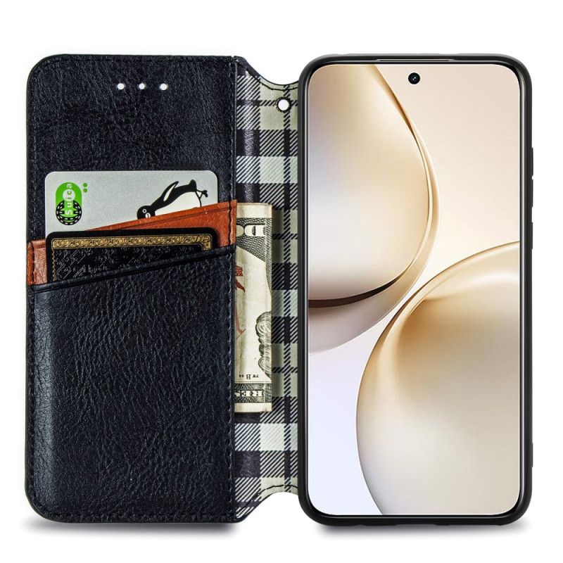 Flip Cover Til Realme 14 Pro Plus 5g Vintage Ruskindseffekt