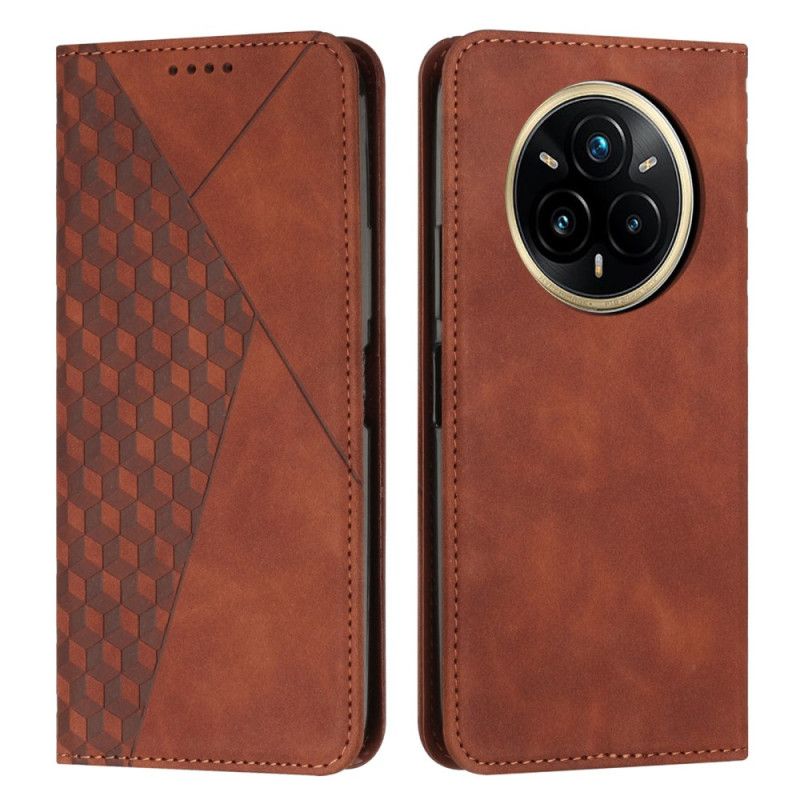 Læder Cover Realme 14 Pro Plus 5g Diamanter Med Ruskindseffekt