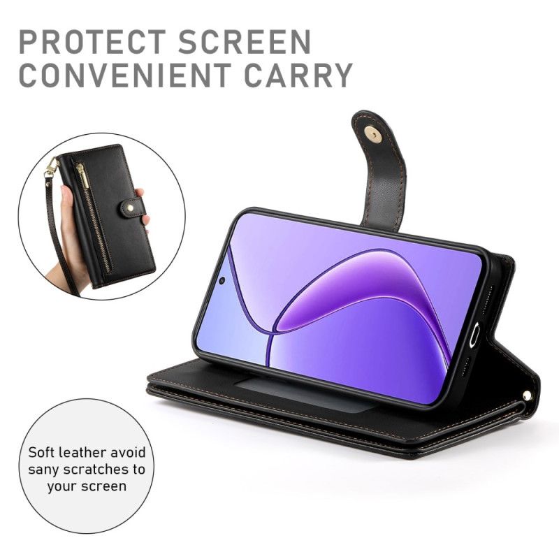 Læder Cover Realme 14 Pro Plus 5g Telefon Etui Klassisk Pung