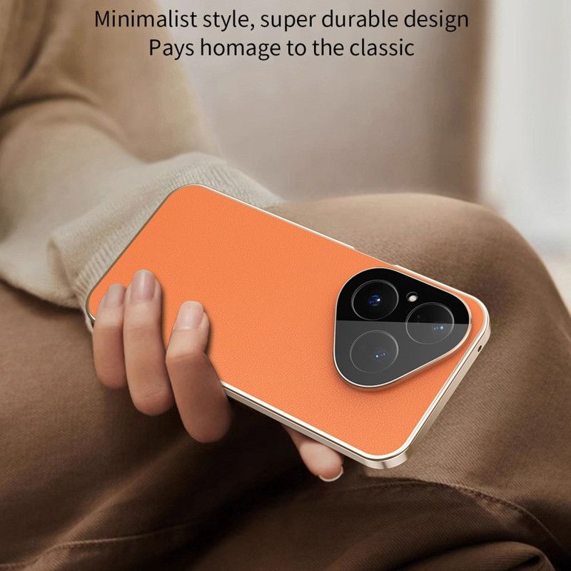 Cover Huawei Pura 80 Læderdesign Og Hærdet Glas Skærmbeskytter