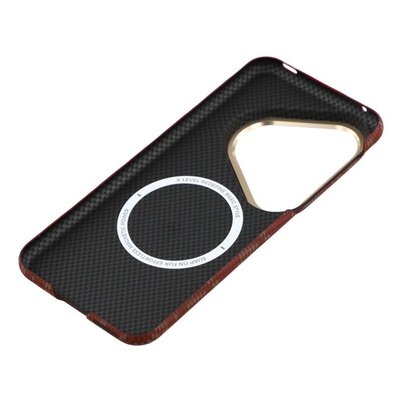 Cover Huawei Pura 80 Telefon Etui Magsafe Med X-level Kulfibertekstur