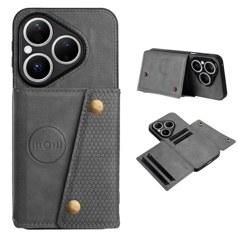 Cover Til Huawei Pura 80 Lædereffekt Kortholder