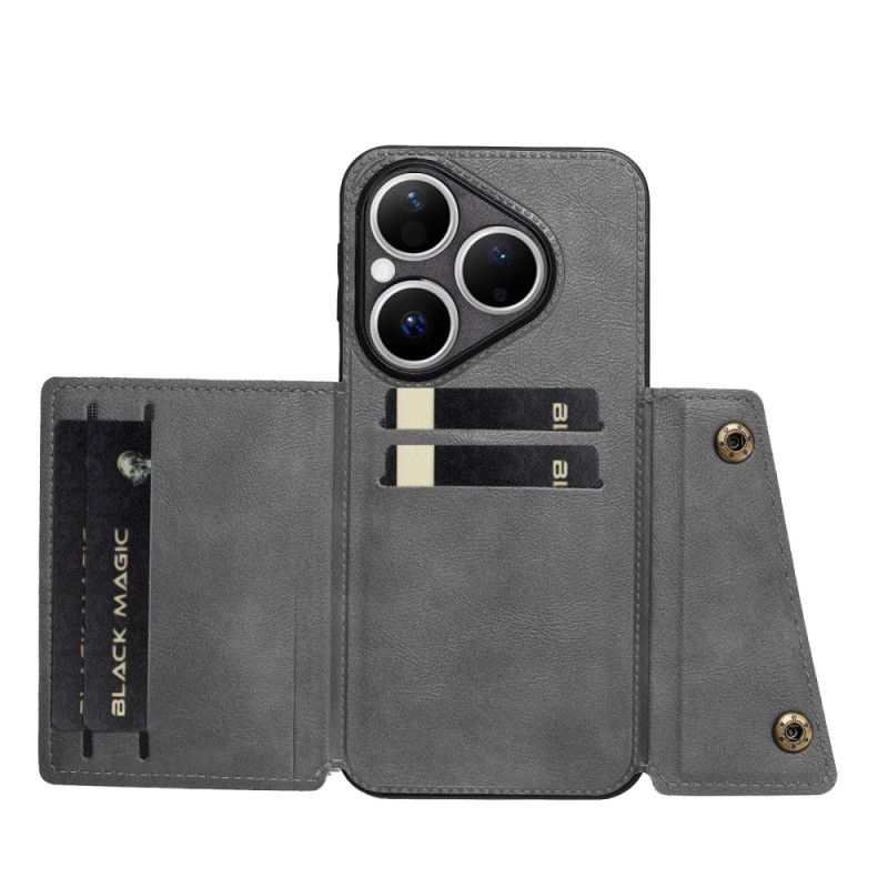 Cover Til Huawei Pura 80 Lædereffekt Kortholder
