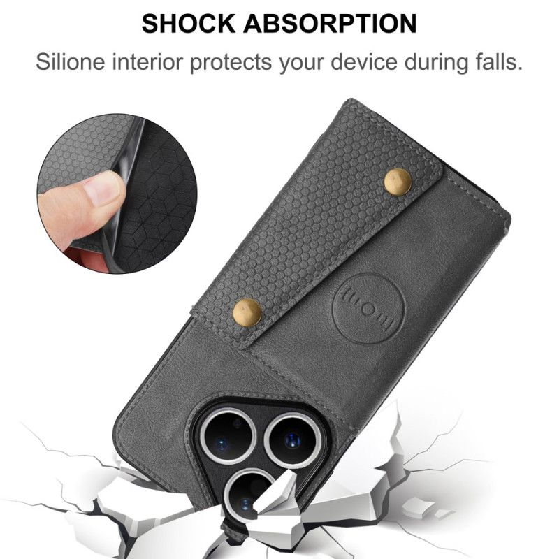 Cover Til Huawei Pura 80 Lædereffekt Kortholder