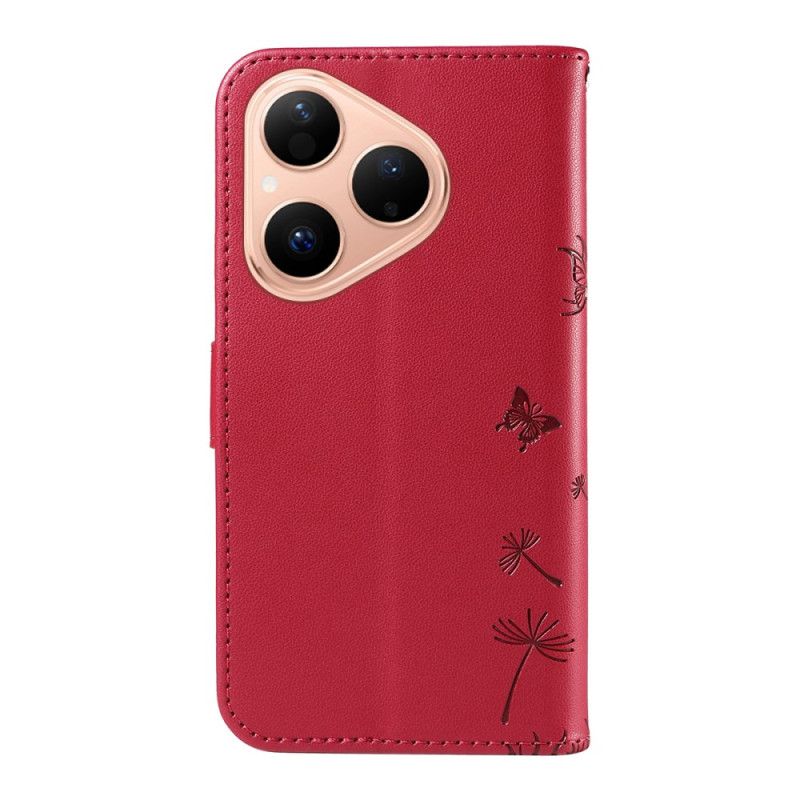 Flip Cover Huawei Pura 80 Mælkebøtte Og Rem