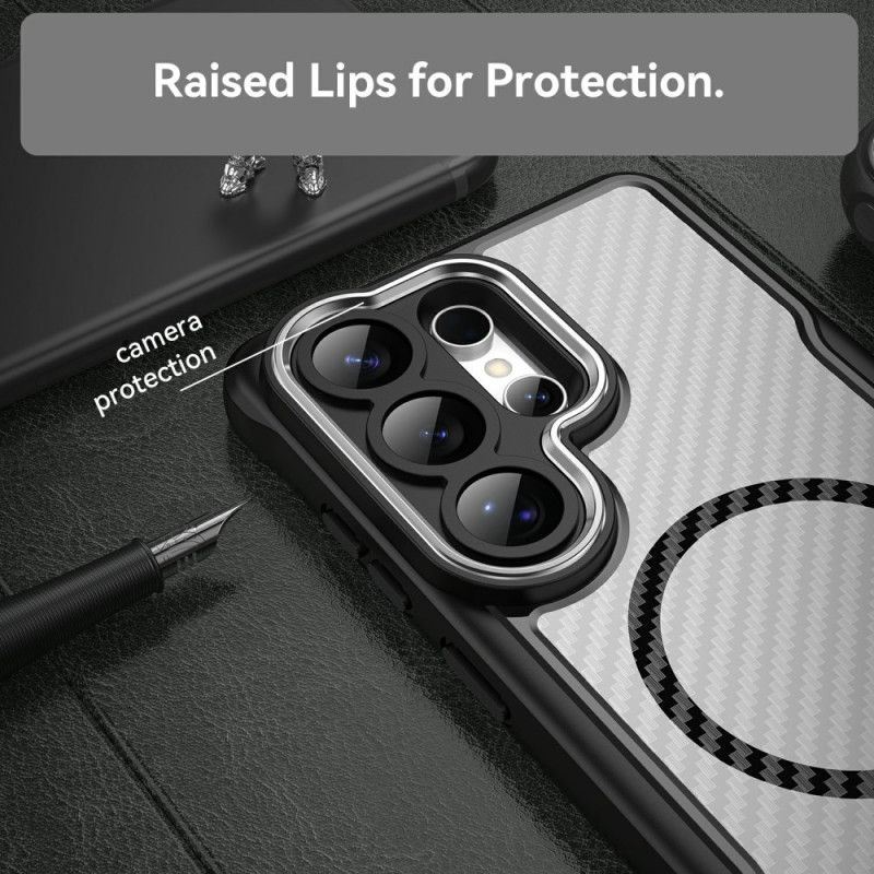 Cover Samsung Galaxy S26 Ultra Magsafe Hybrid Protection Kulfibertekstur