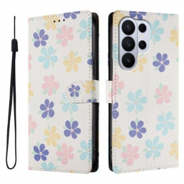 Flip Cover Samsung Galaxy S26 Ultra Farverige Blomster