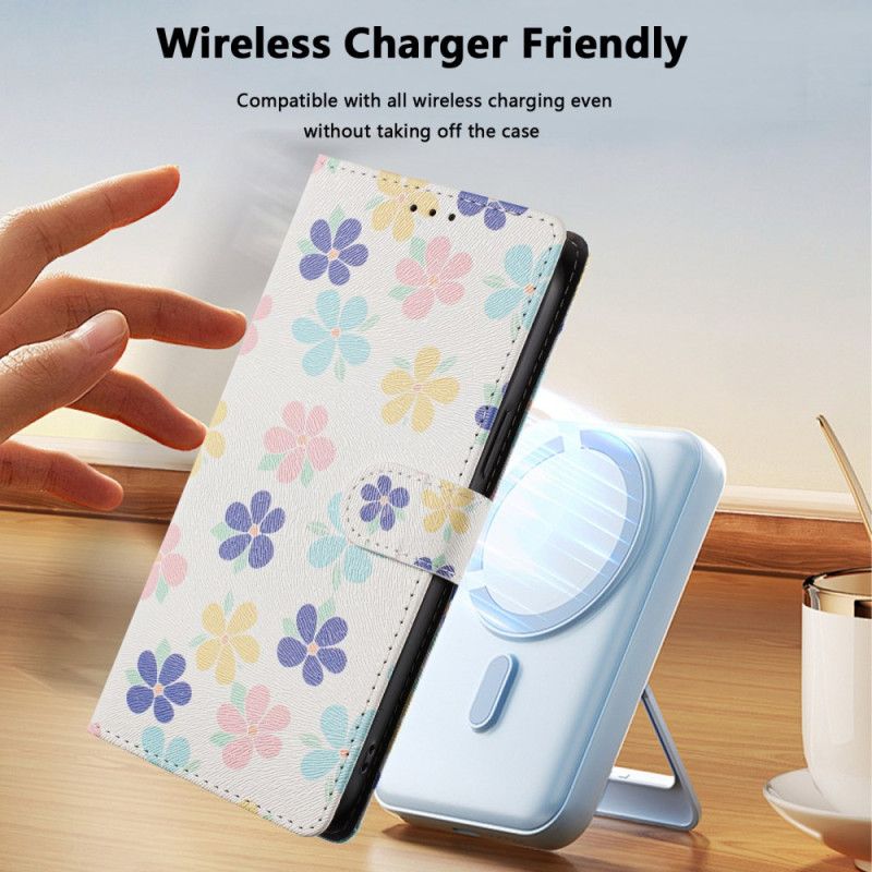 Flip Cover Samsung Galaxy S26 Ultra Farverige Blomster