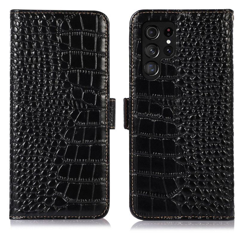 Flip Cover Samsung Galaxy S26 Ultra Krokodillestil Rfid-blokering