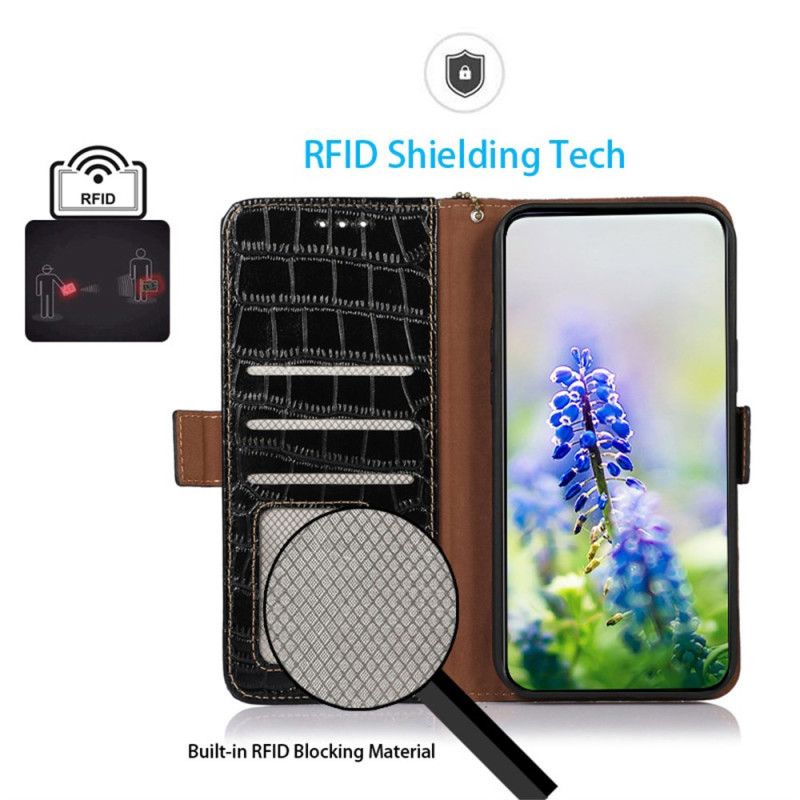 Flip Cover Samsung Galaxy S26 Ultra Krokodillestil Rfid-blokering