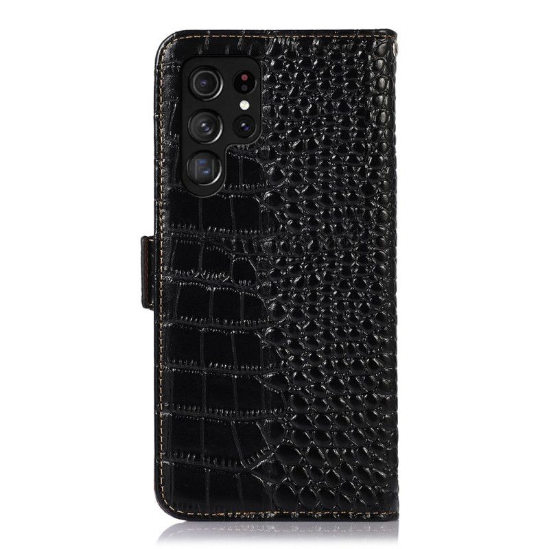 Flip Cover Samsung Galaxy S26 Ultra Krokodillestil Rfid-blokering