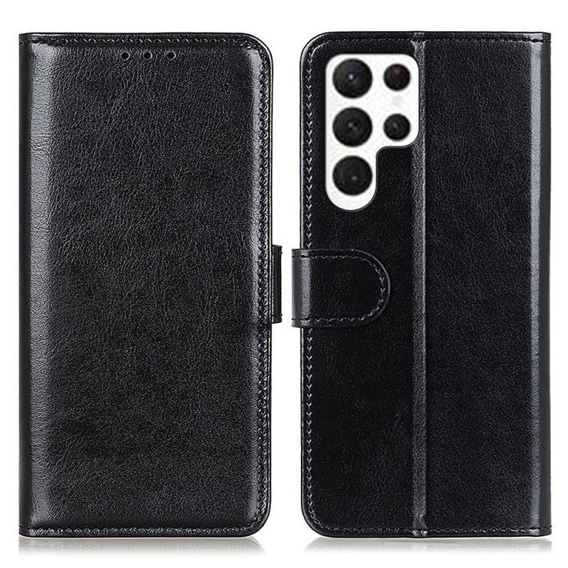 Flip Cover Samsung Galaxy S26 Ultra Laklæder I Kunstlæder