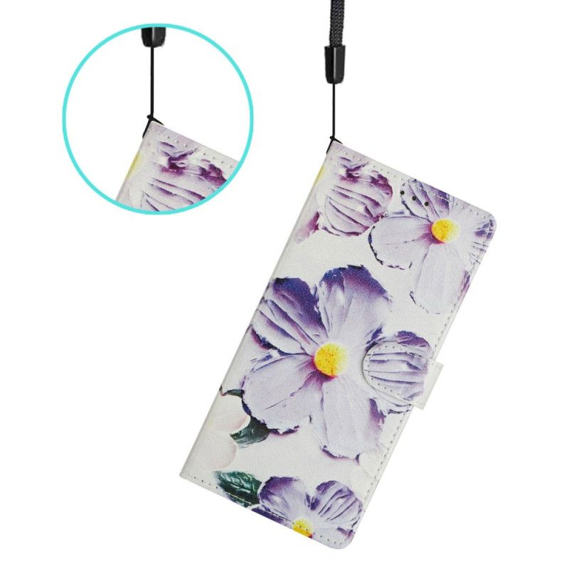 Flip Cover Samsung Galaxy S26 Ultra Lilla Blomster