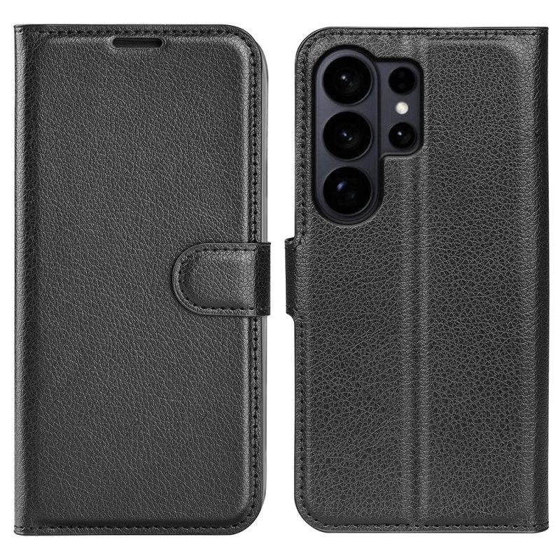Flip Cover Samsung Galaxy S26 Ultra Litchi-kunstlæder