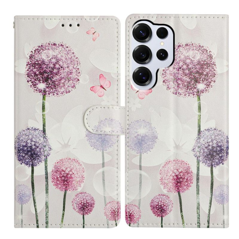 Flip Cover Samsung Galaxy S26 Ultra Mælkebøttemønster