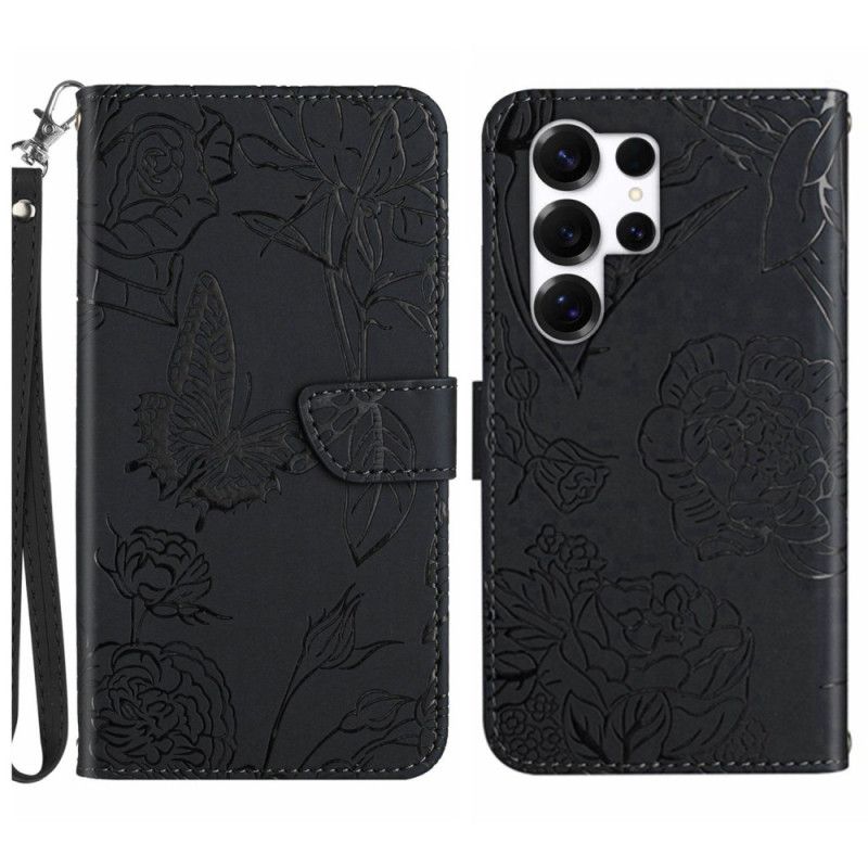 Flip Cover Samsung Galaxy S26 Ultra Rem Med Sommerfugleprint