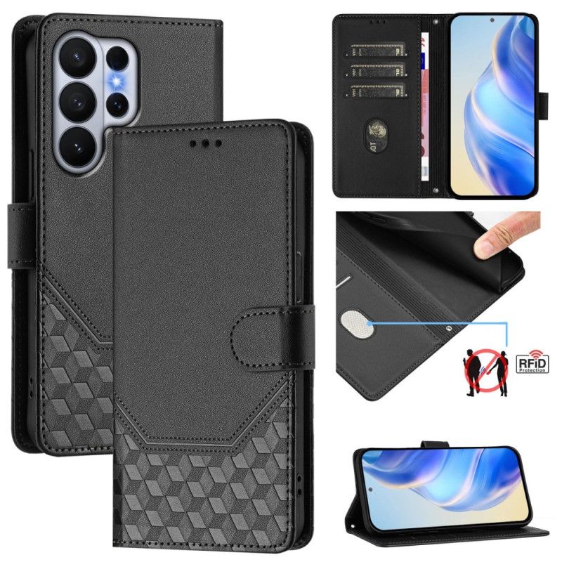 Flip Cover Samsung Galaxy S26 Ultra Rfid-blokerende Kubedesign