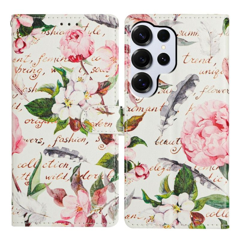 Flip Cover Til Samsung Galaxy S26 Ultra Blomsterpoesi