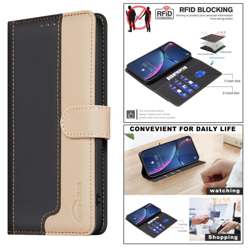 Flip Cover Til Samsung Galaxy S26 Ultra Tofarvet Binfen-farve