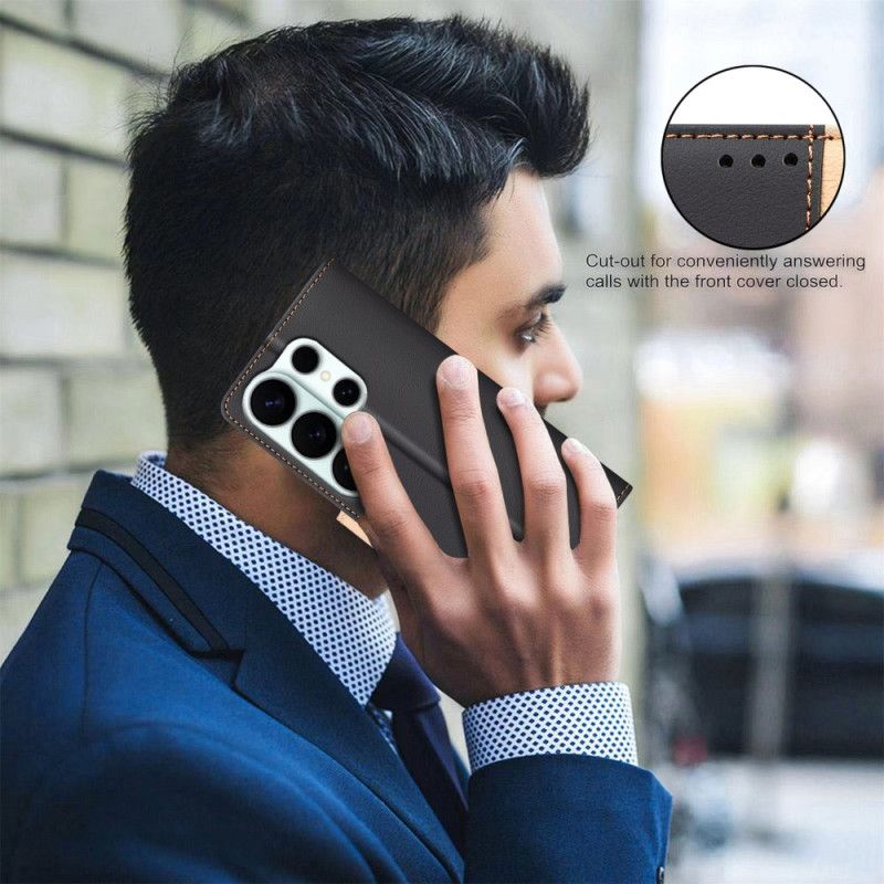 Flip Cover Til Samsung Galaxy S26 Ultra Tofarvet Binfen-farve