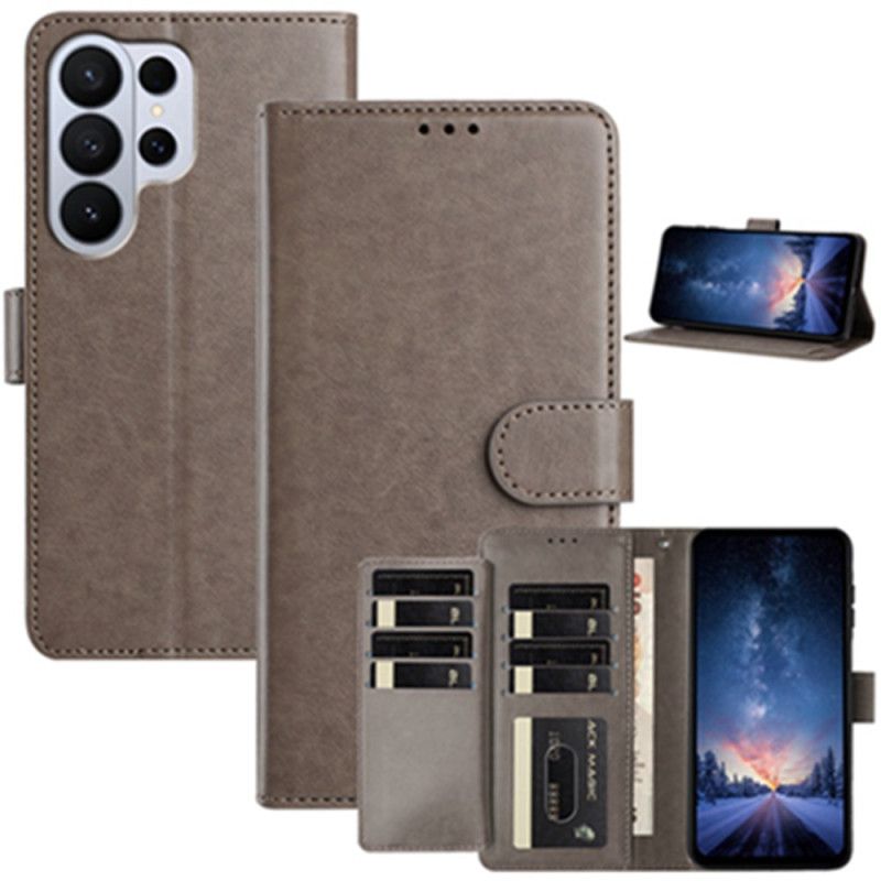 Læder Cover Samsung Galaxy S26 Ultra 8 Kortholder I Kunstlæder