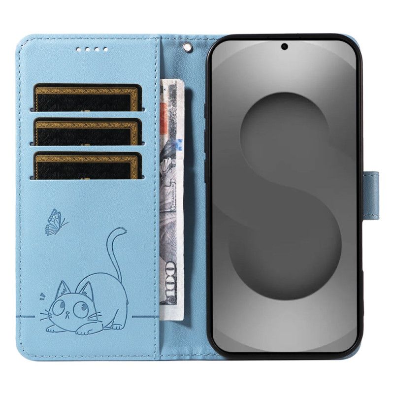 Læder Cover Samsung Galaxy S26 Ultra Kattegravering